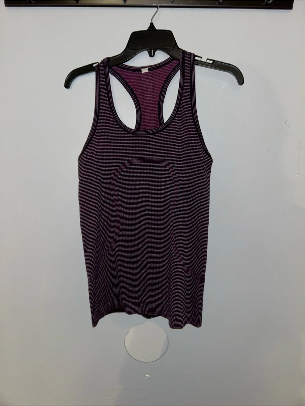 lululemon athletica Purple Striped Racerback Tank